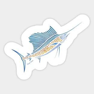 Tribal Sailfish Sticker